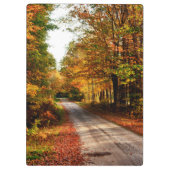 紅葉の林道 クリップボード (裏面)