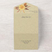 紅葉の梅 オールインワン招待状 (外側)