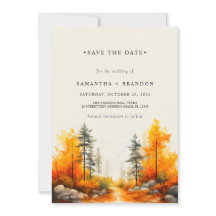 紅葉の森のウェディング