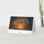 紅葉の森 落ち葉の林 カード (裏面)