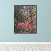 紅葉の植物画 キャンバスプリント (インサイチュ (ウッドフロア))