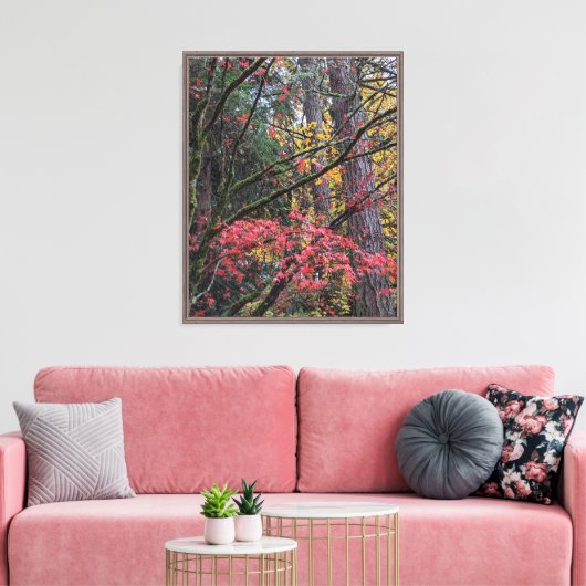 紅葉の植物画 キャンバスプリント (インサイチュ (リビング))