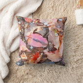 紅葉の水彩画の枕 クッション (ブランケット)