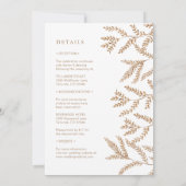 紅葉の水結婚色が1つになる 招待状 (裏面)