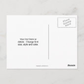 紅葉の池の自然 オリジナルメッセージ付き ポストカード (裏面)