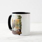 紅葉の湖畔のトルコ マグカップ (正面左)