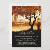 紅葉の湖畔リハーサルディナー招待状 招待状 (正面)