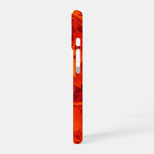 紅葉の炎 iPhone 16ケース (左側面)