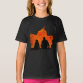 紅葉の父と息子 Tシャツ (正面)