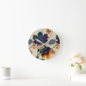 紅葉の王室の色 ラウンド壁時計 (ホーム)