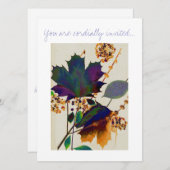 紅葉の王室の色 招待状 (正面/裏面)