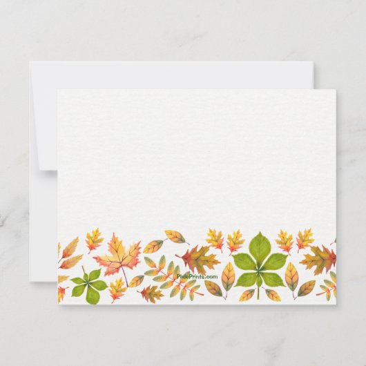 紅葉の発表 案内状 (裏面)