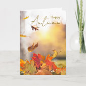 紅葉の秋の季節をお楽しみください カード (正面)