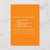 紅葉の秋の輝き　結婚式　出欠確認カード 出欠カード (裏面)