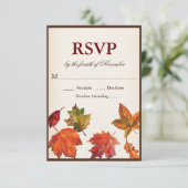 紅葉の秋　ご参加のお返事ください 出欠カード (スタンド正面)