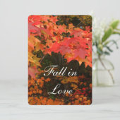 紅葉の結婚ブライダルシャワーへの招待 招待状 (スタンド正面)