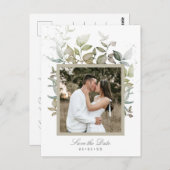 紅葉の結婚写真は日付を保存 ポストカード (正面/裏面)