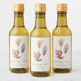 紅葉の結婚式お礼ワインボトルラベル ワインラベル