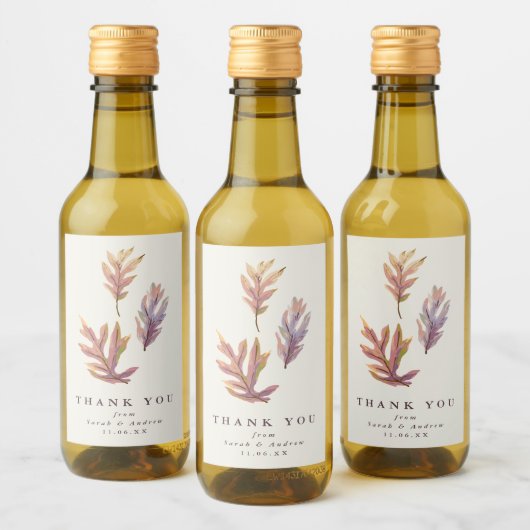 紅葉の結婚式お礼ワインボトルラベル ワインラベル (ボトル)