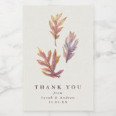 紅葉の結婚式お礼ワインボトルラベル ワインラベル (シングルラベル)