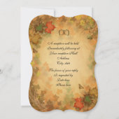 紅葉の結婚式招待状 招待状 (裏面)