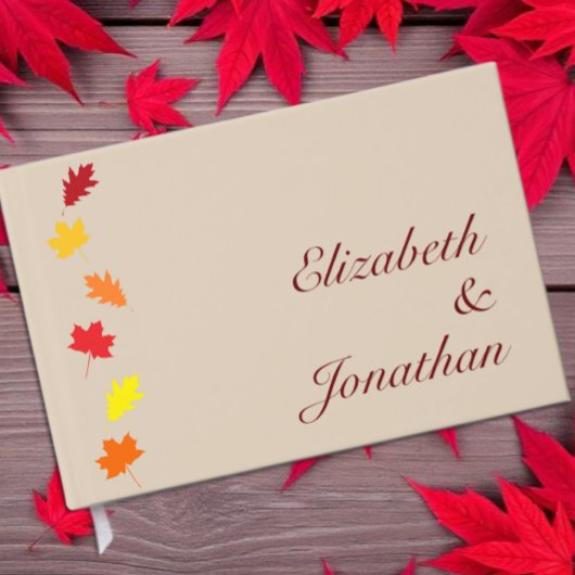 紅葉の結婚式 ゲストブック