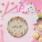 紅葉の結婚披露宴の紙皿 ペーパープレート (パーティー)