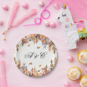 紅葉の結婚披露宴の紙皿 ペーパープレート (パーティー)