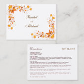 紅葉の結婚方向札 エンクロージャーカード (正面/裏面)