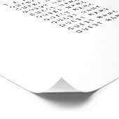 紅葉の緑結婚のシーティングプラン ポスター (コーナー)