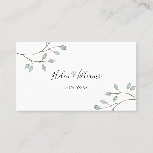 紅葉の緑 名刺 (正面)