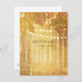 紅葉の美しい秋の季節のご案内 - 日程を保存 案内ポストカード (正面/裏面)