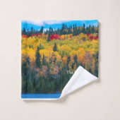 紅葉の美しい秋 バスタオルセット (ウォッシュタオル)