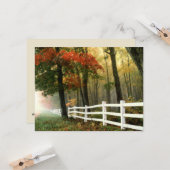 紅葉の聖書の詩の勇気付けられるカード カード (正面/裏面インサイチュ)