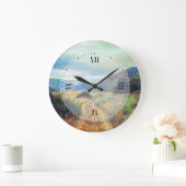 紅葉の自然の景色 ラージ壁時計 (ホーム)