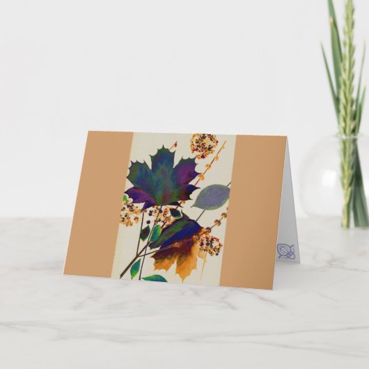 紅葉の色王室の付 カード (正面)