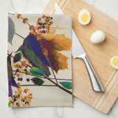 紅葉の色王室の付 キッチンタオル (四つ折り)