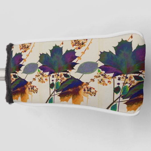 紅葉の色王室の付 ゴルフヘッドカバー (正面)