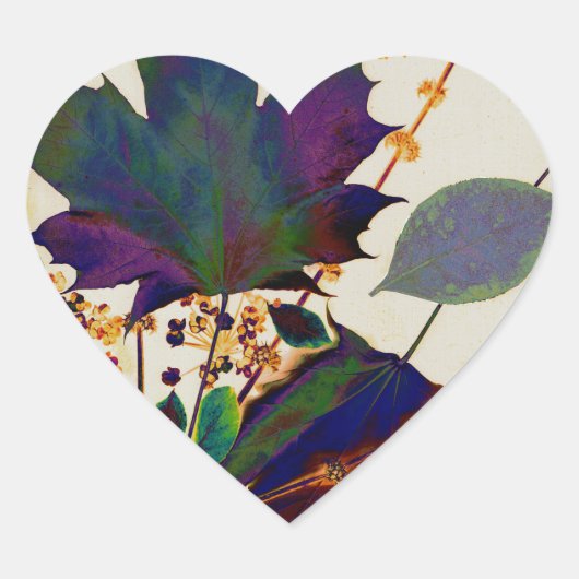 紅葉の色王室の付 ハートシール (正面)