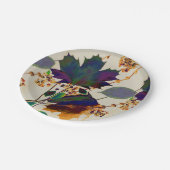 紅葉の色王室の付 ペーパープレート (アングル)