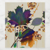 紅葉の色王室の付 ワインラベル (シングルラベル)