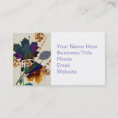 紅葉の色王室の付 名刺 (正面)