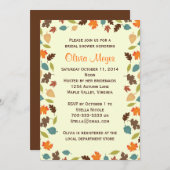 紅葉の花嫁のウェディングシャワーの招待状 招待状 (正面/裏面)