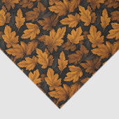 紅葉の茶色とオレンジ色の葉 薄葉紙 (詳細)