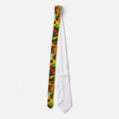 紅葉の葉のタイ ネクタイ (裏面)