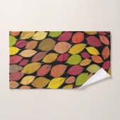 紅葉の葉アクリルカラフルアートワーク| バスタオルセット (ハンドタオル)