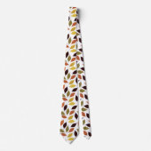 紅葉の葉模様 ネクタイ (正面)