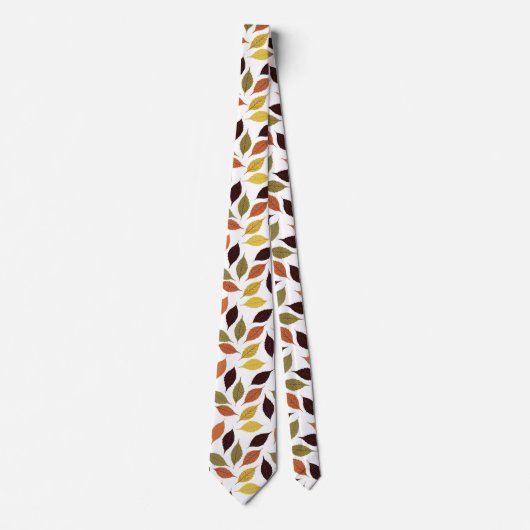 紅葉の葉模様 ネクタイ (正面)