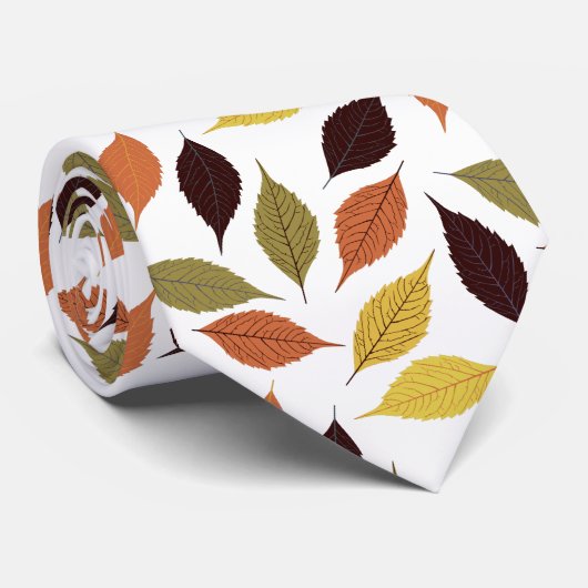 紅葉の葉模様 ネクタイ (ロール)