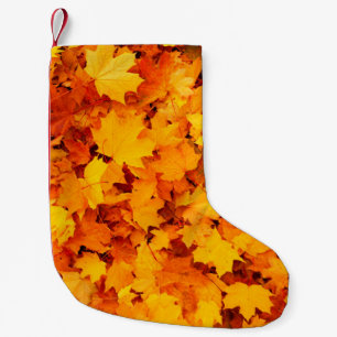 紅葉の葉紅葉 スモールクリスマスストッキング